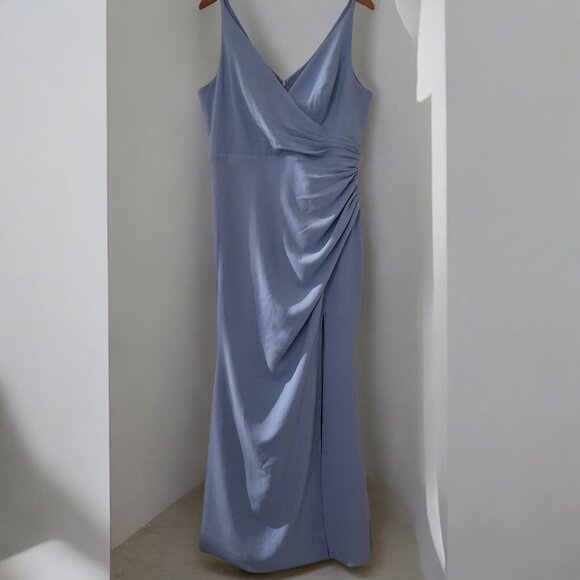 Dress The Population Jordan Dress Semi-Formal Sky Blue Sz XXL